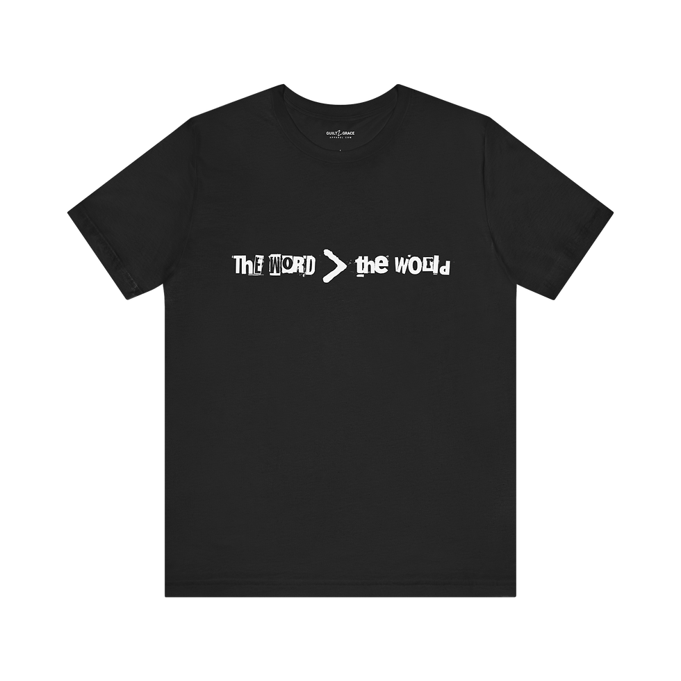 Thumbnail: The Word > The World Cotton Tee