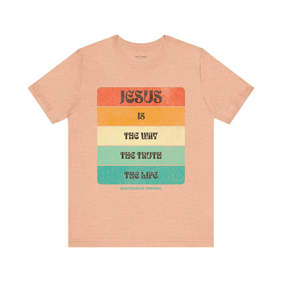 Thumbnail: Way Truth Life Retro Stripe Cotton Tee