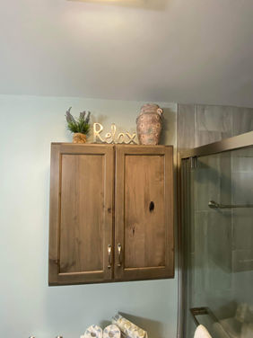 Master Bathroom at Red Pine Retreat