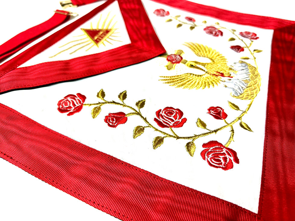 Miniatura: Arreo Grado 18º – Príncipe Rosacruz. Edición Élite | Piel genuina & Moiré