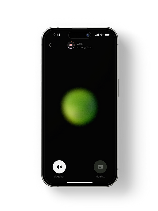 Screenshot of voice mode
