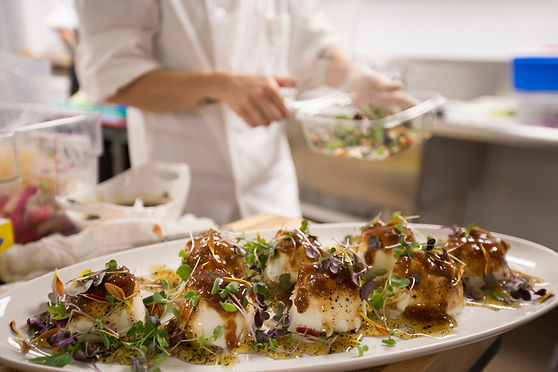 Upscale fare being prepared