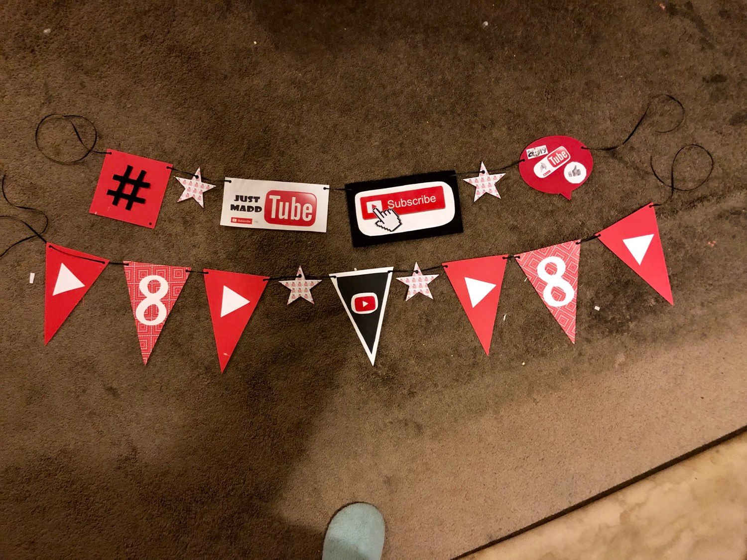 Customized Theme Party Banner - YouTube