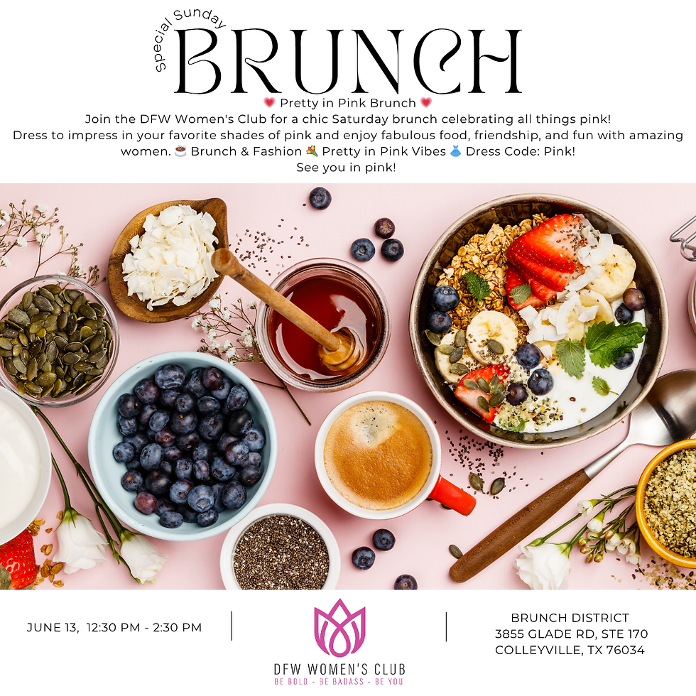 DFW Women's Club Pretty In Pink Brunch