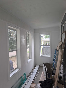 enclosed front porch renovation
