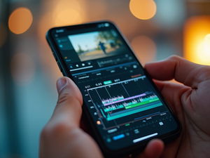 CapCut video editing interface on smartphone