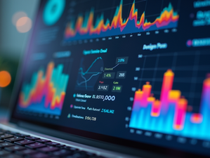 Marketing dashboard with analytics