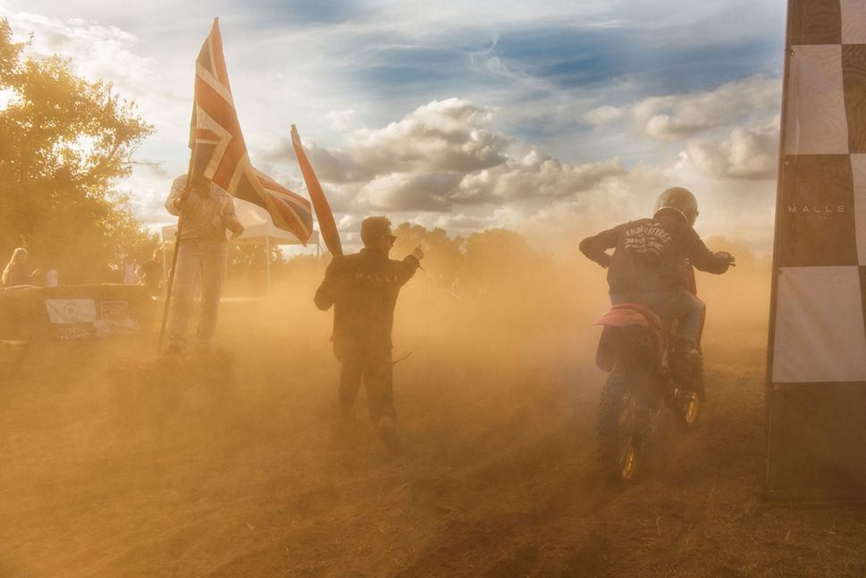 Start line of Malle mile flat track race. U.K