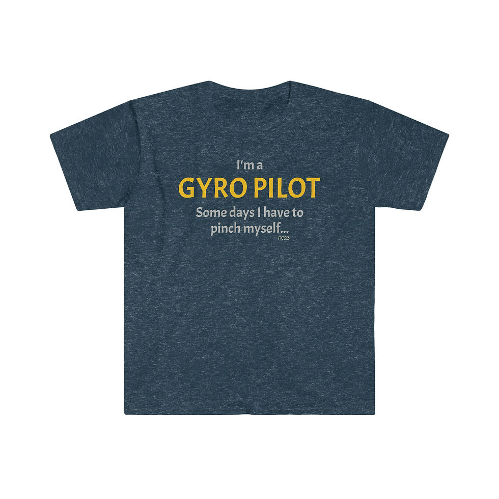 Thumbnail: Gyro Pilot I am - T-Shirt - Gold  - Dark