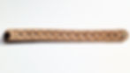 leather bracelet with a hole design punched out