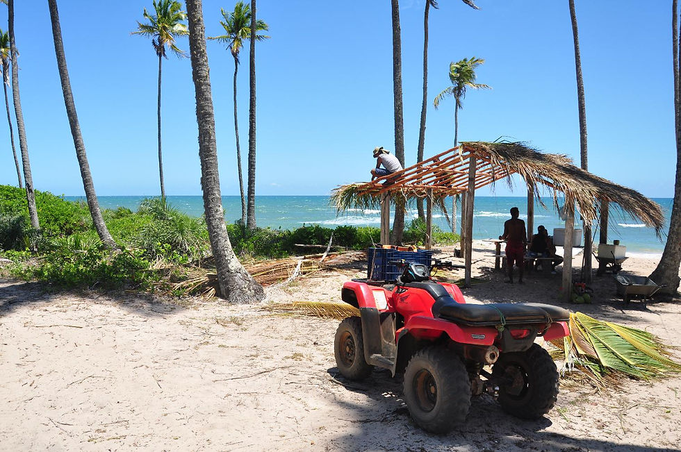 Passeio de quadriciclo pelas praias da Península de Maraú