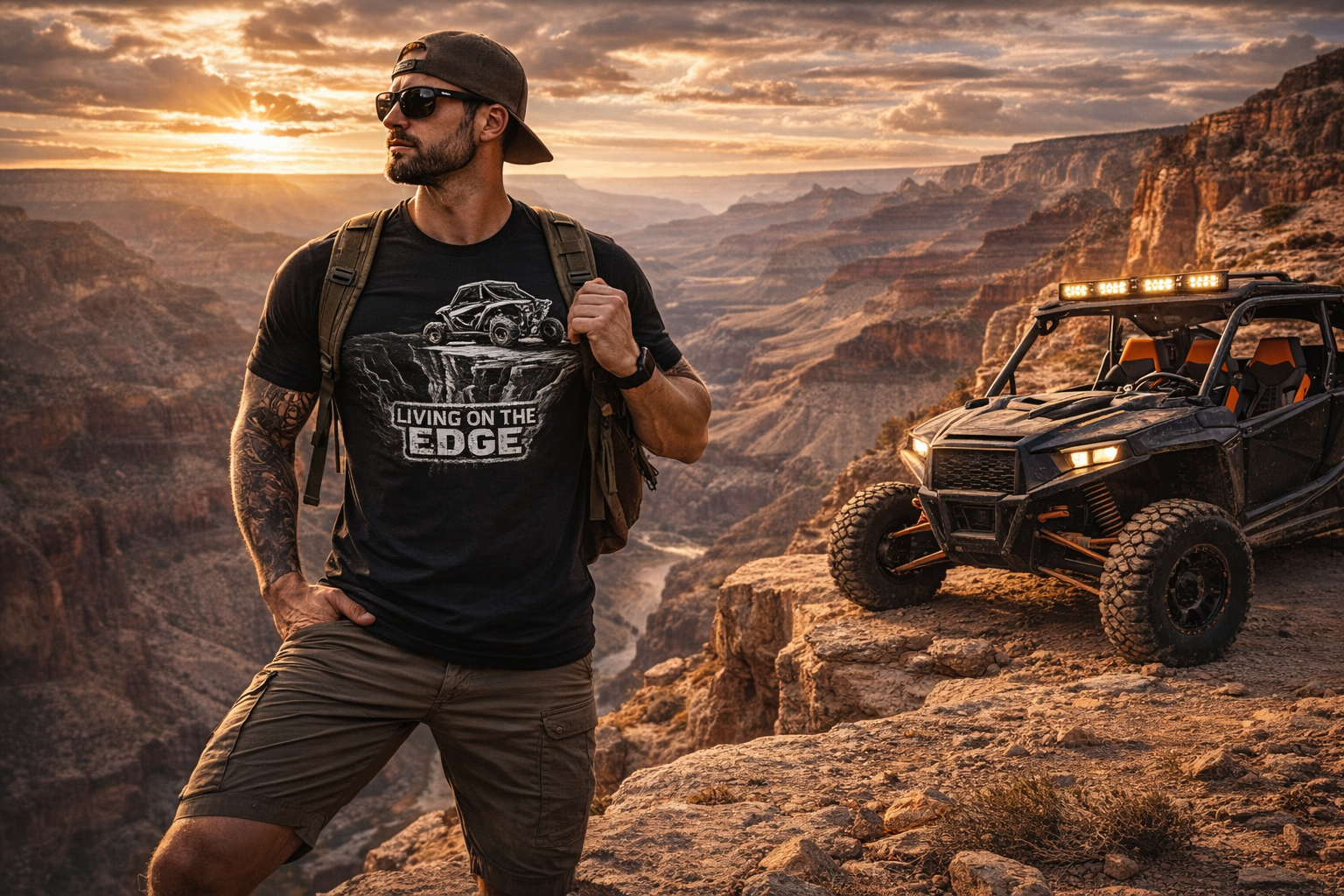Roadz to Madness “Living on the Edge” Off-Road Adventure Unisex T-Shirt