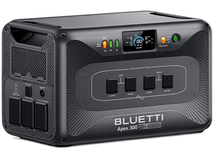 BLUETTI APEX 300 portable power station for RV camping, home backup, and off-grid power use.