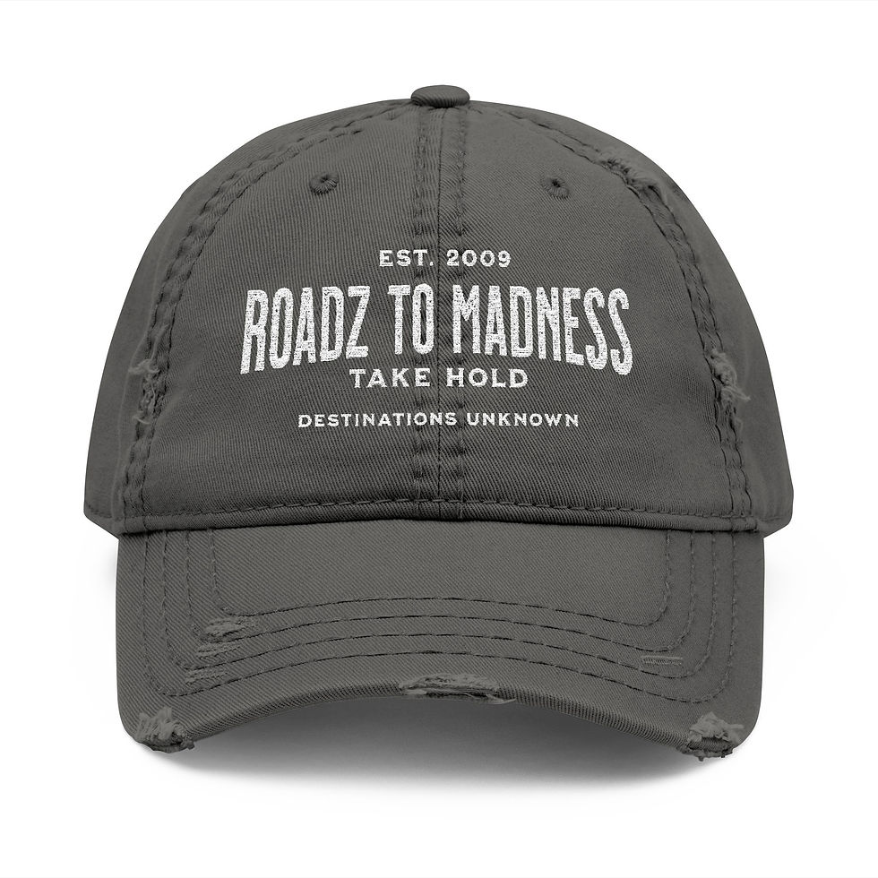 Thumbnail: Unisex Roadz to Madness hat with adjustable strap