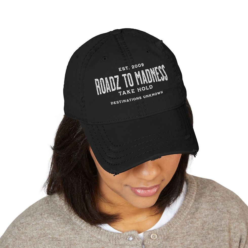 Thumbnail: Unisex Roadz to Madness hat with adjustable strap