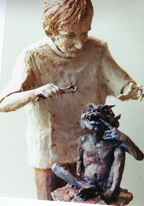Dentist and Gremlin Sculpture