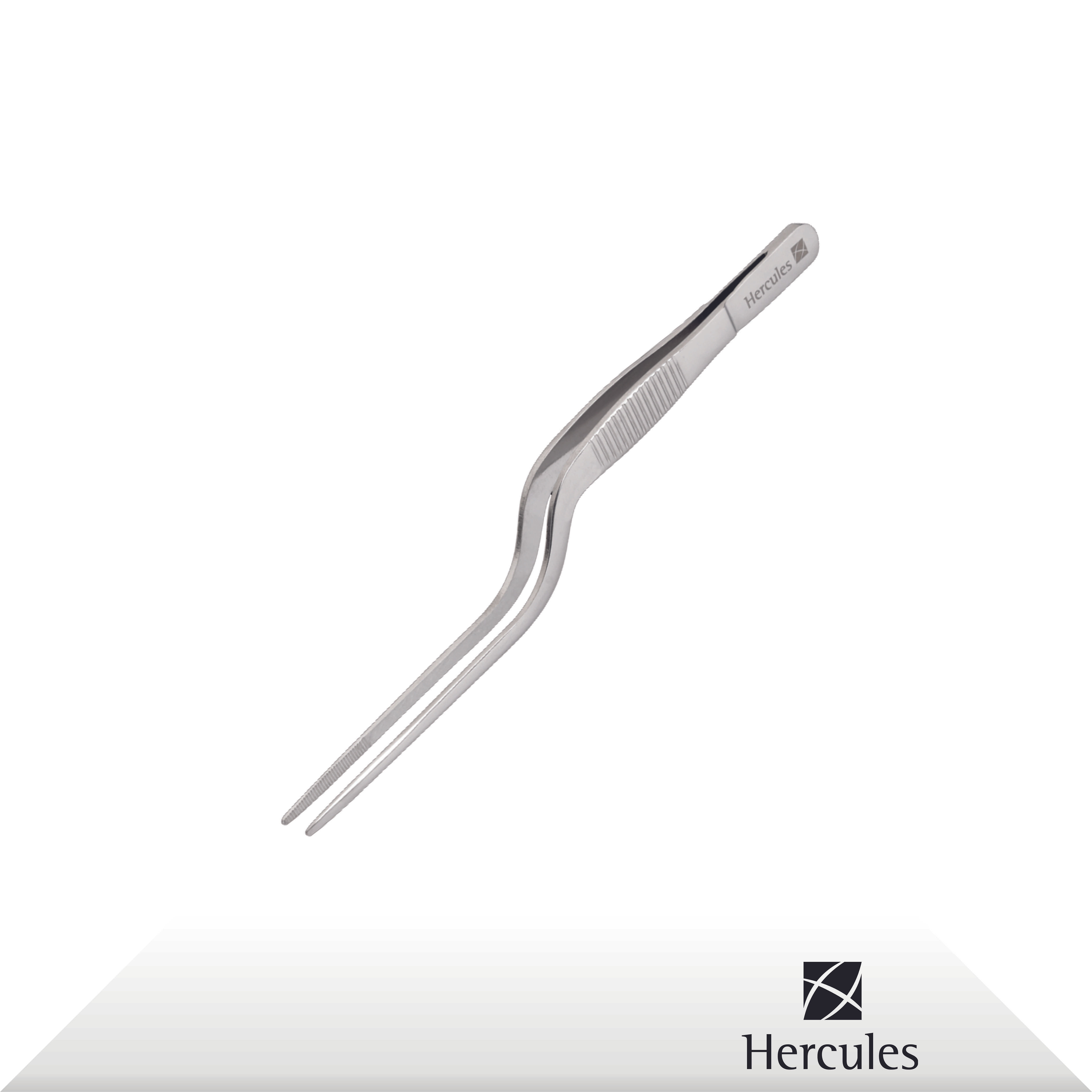 Pinça Culinária Curvada e Ponta Reta (200mm) Hercules Inox