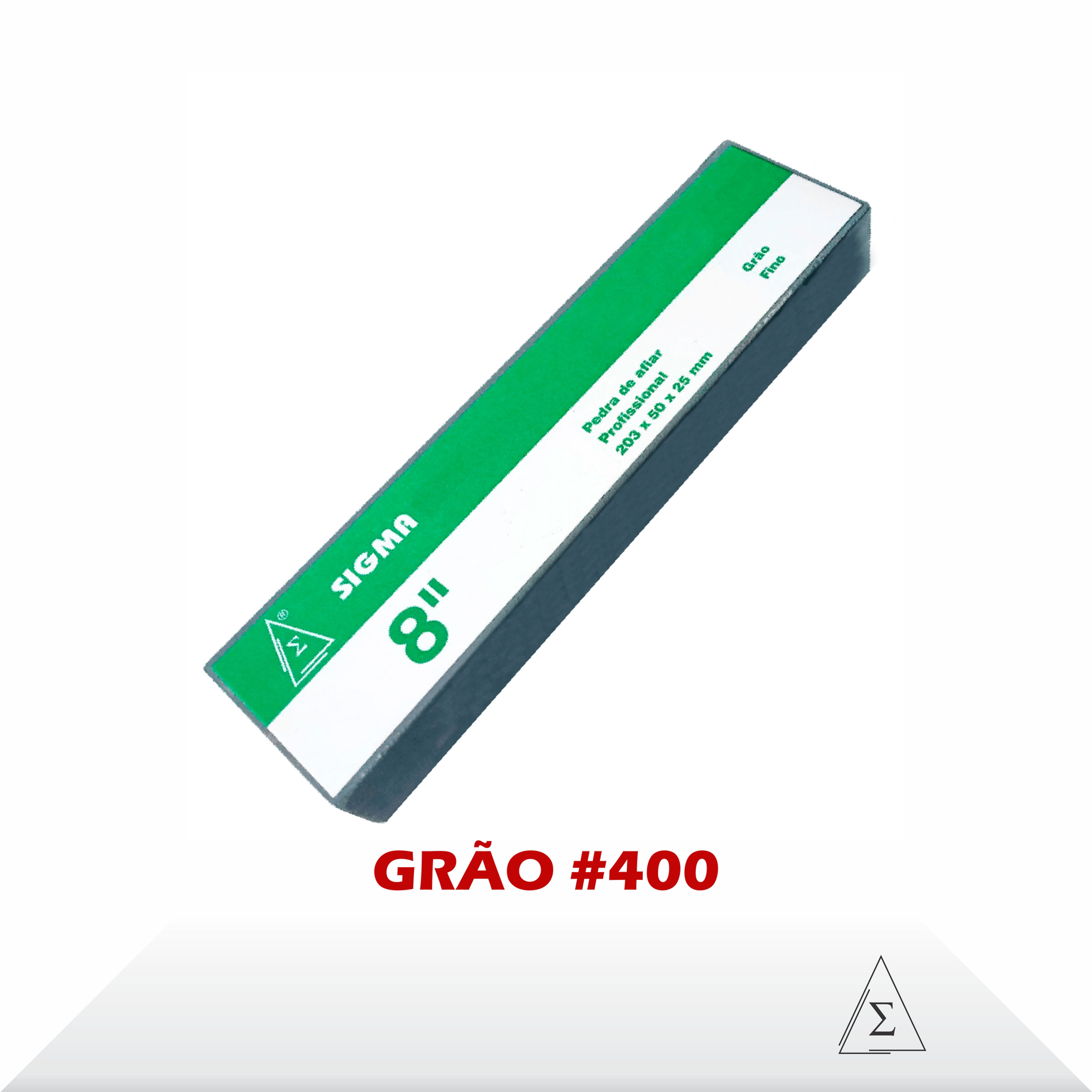 Pedra de Afiar Grão Único #400(203mm)  Sigma Série Black