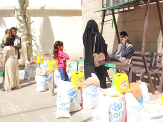 100 families received food from Mona Relief in Sana'a