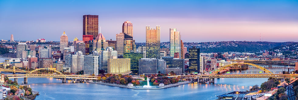 Aerial View of Pittsburgh, Pennsylvania's Best Chiropractic & Wellness Care.