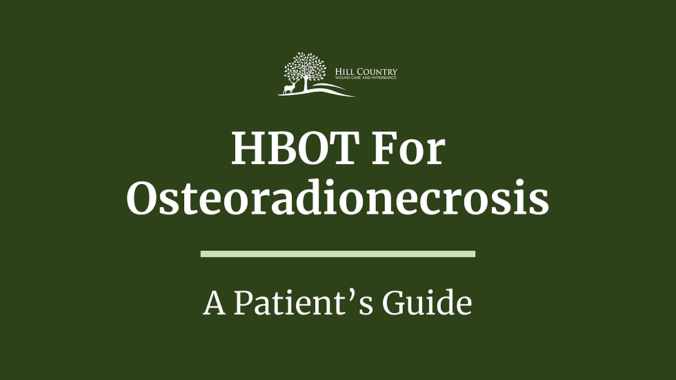 What to Expect During HBOT for Osteoradionecrosis: A Patient’s Guide