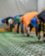 Four PA Laborers' training they rod tying skillset for free .