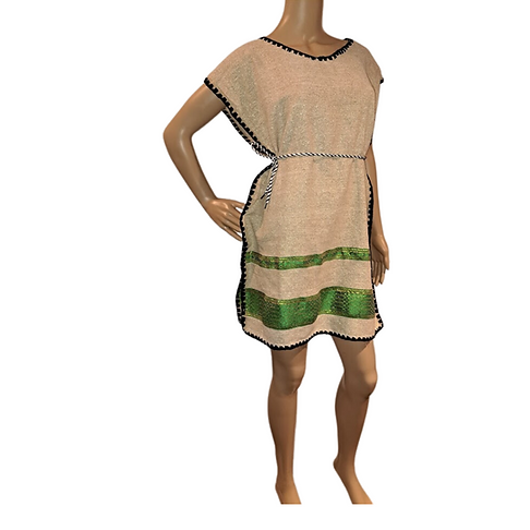 Ethiopia Tibeb Traditional African Women Green Shirt dress. | Arts Of  Ethiopia