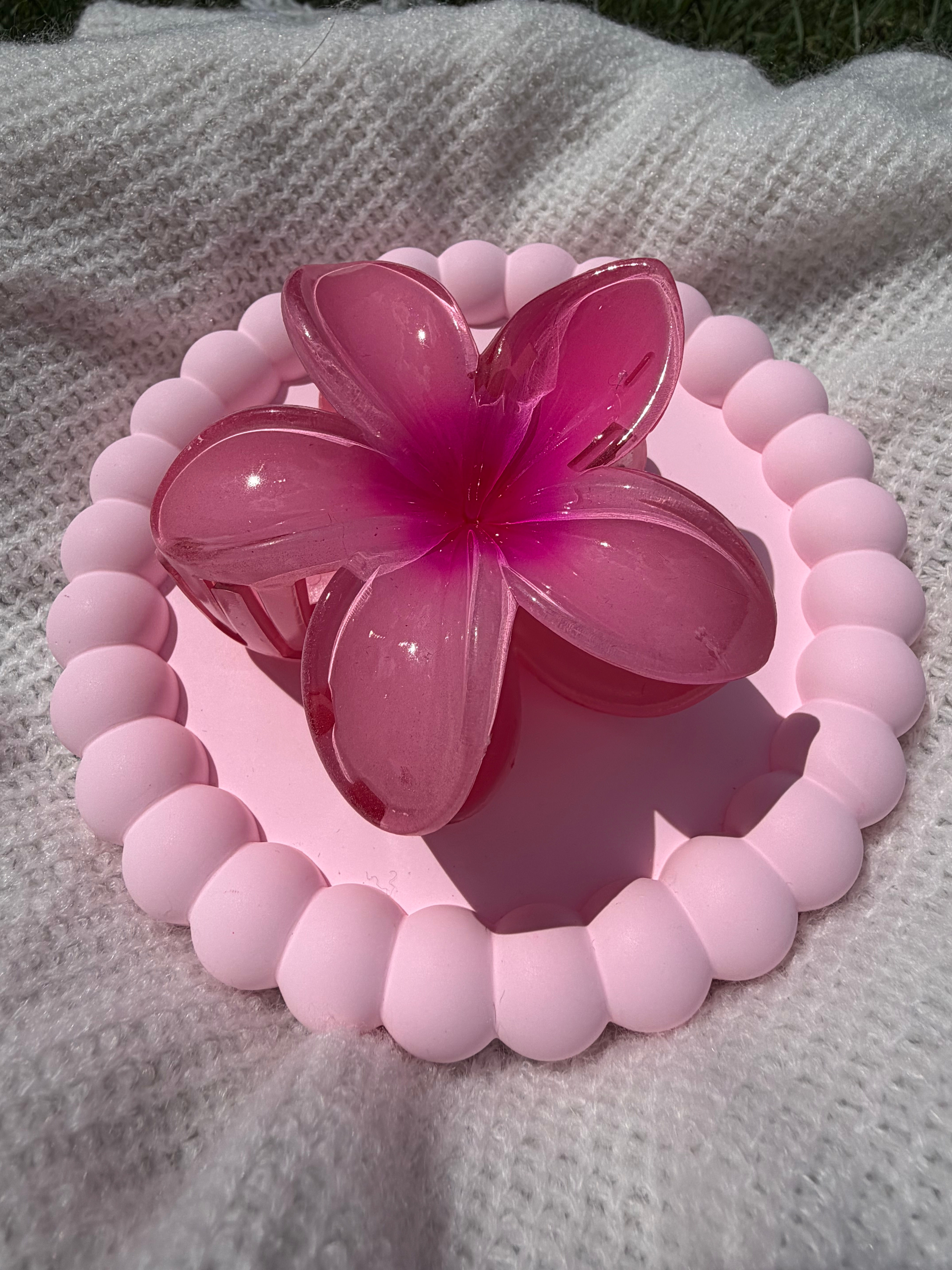 Pink Hawaiian Hair Clip