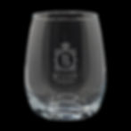 Bullion Spiced Rum 14oz Engraved logo Tumbler Glass front view