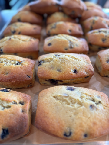 mini blueberry loafs
