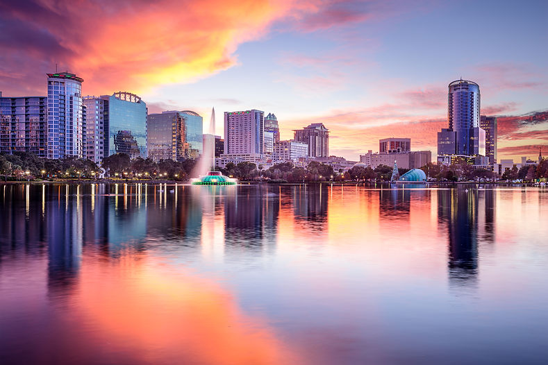 Orlando, Florida, USA downtown city skyline from Eola Park..jpg