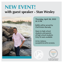 Supper with Stan Wesley - High School Students and Parents
