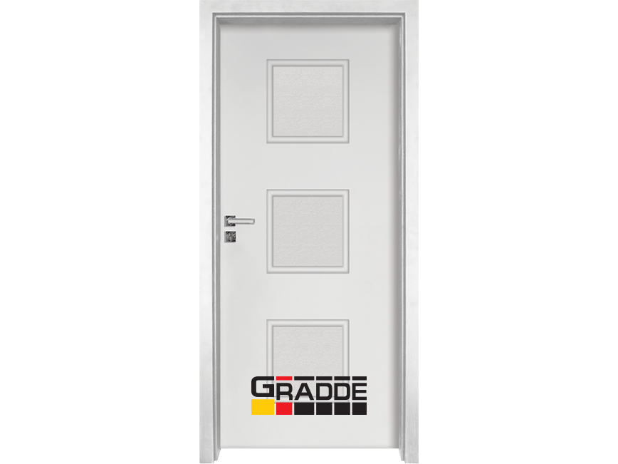 Интериорна врата Gradde Bergedorf, Бял Мат