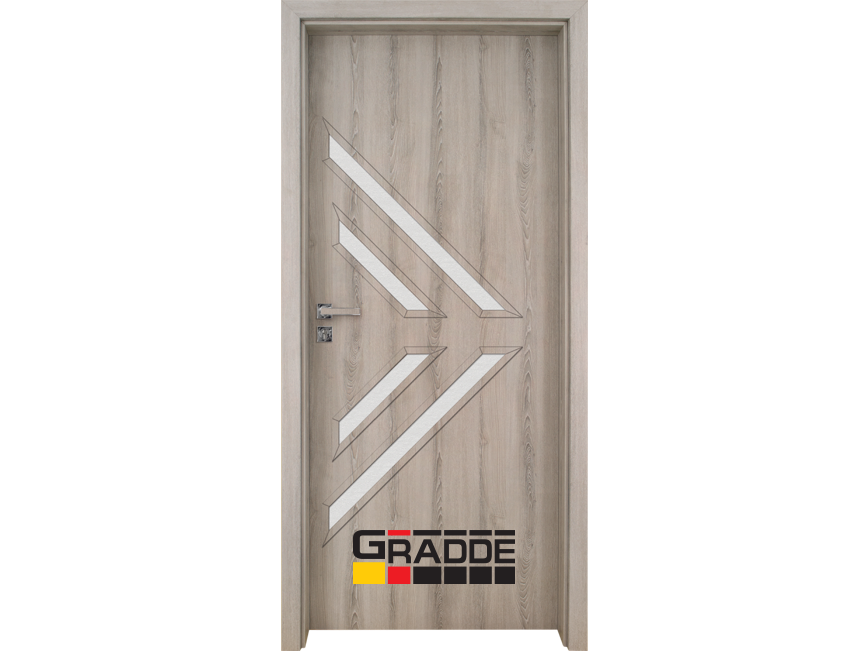 Интериорна врата Gradde Paragon Glas 3.4, цвят Ясен Вералинга