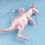 Thumbnail: Silver Kangaroo Charm with red eyes