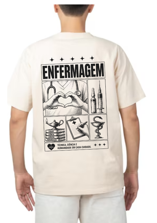 Miniatura: Camiseta Estampa Enfermagem