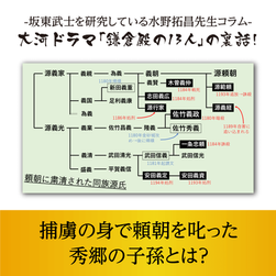 【第10話】捕虜の身で頼朝を叱った秀郷の子孫とは?(2022年5月21日 投稿)
