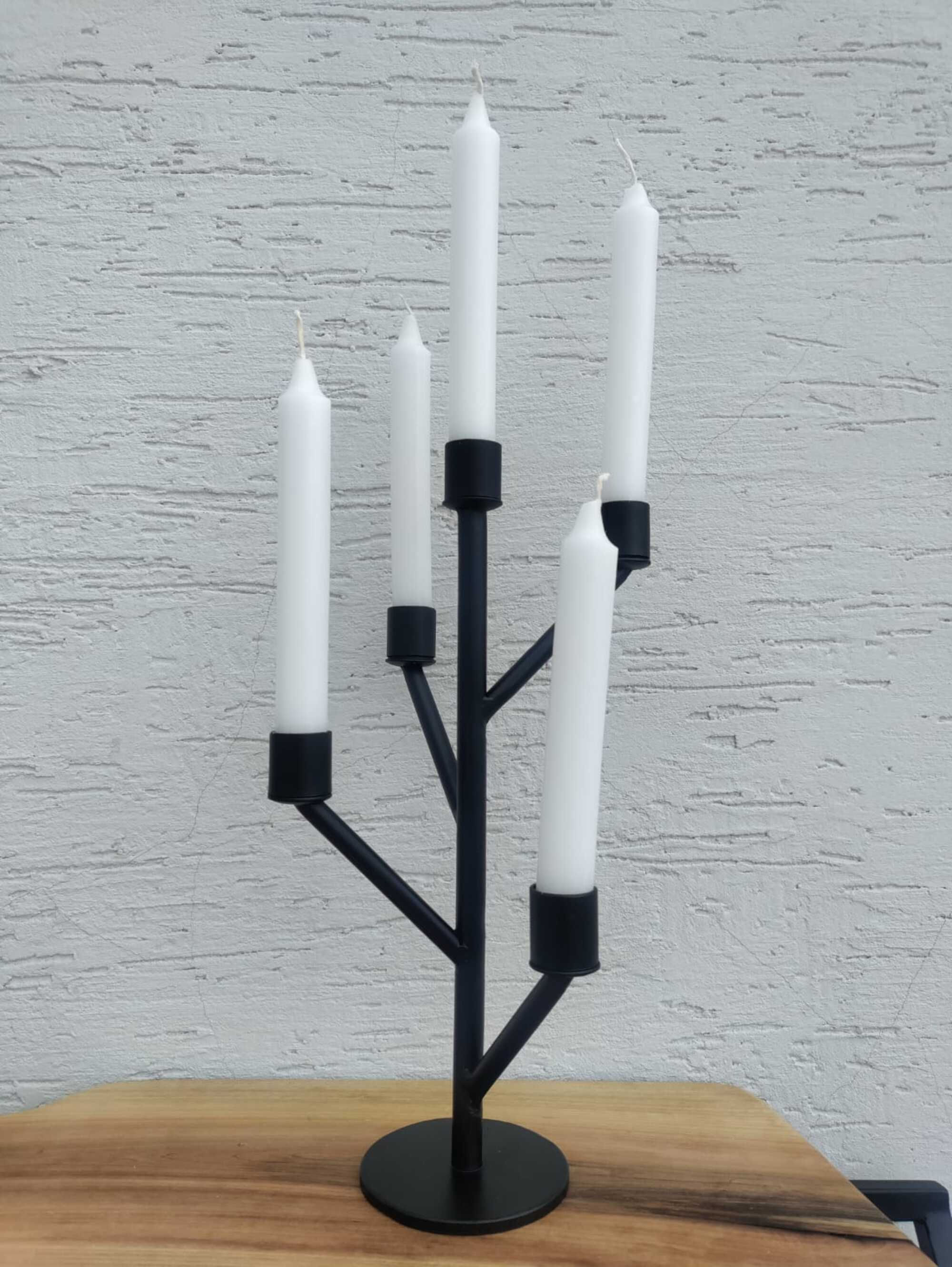 Rustik Candle Mumluk, 5 Mumlu Şamdan