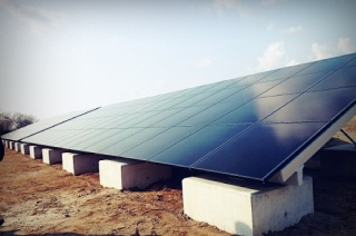 Solar panels supplying the Gakkogura with electricity.