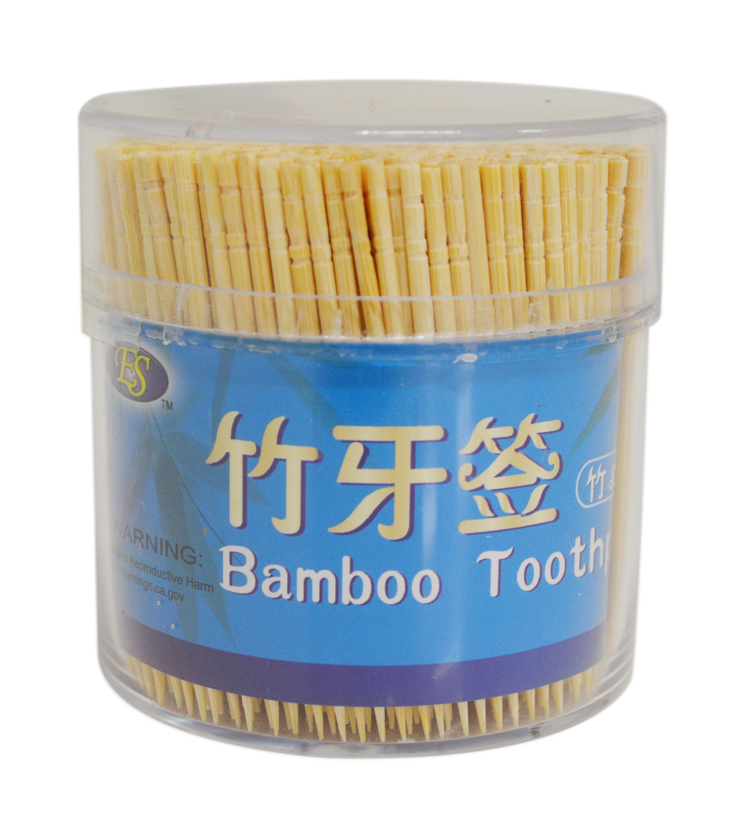 2 TUBES OF BAMBOO TOOTHPICK,4 OZ/TUBE(EST. 800 PCS/TUBE), 竹牙籤-單尖2盒