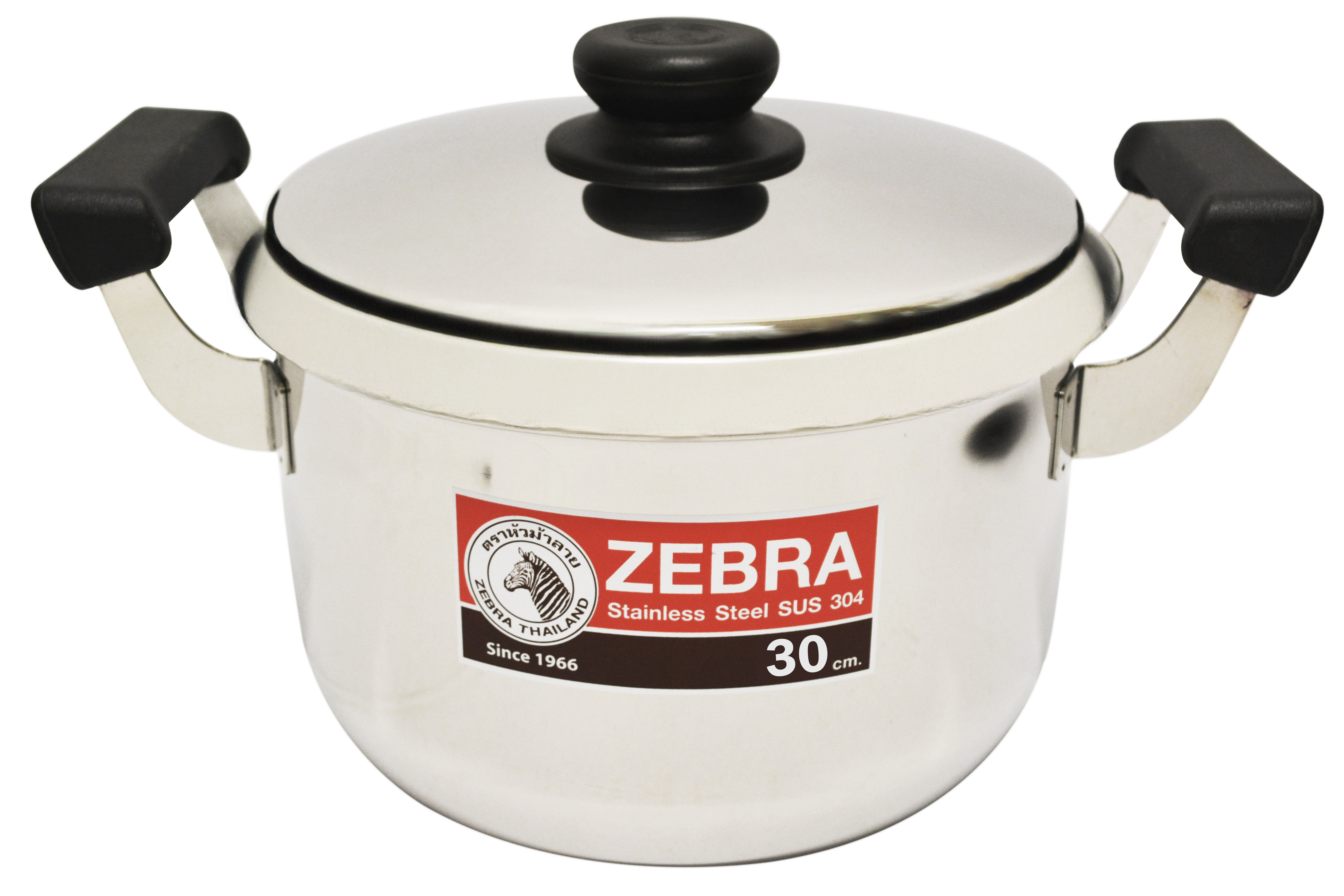 「ZEBRA」30 CM STAINLESS STEEL COOKING POT 斑馬牌不銹鋼湯鍋﹛MADE IN THAILAND﹜