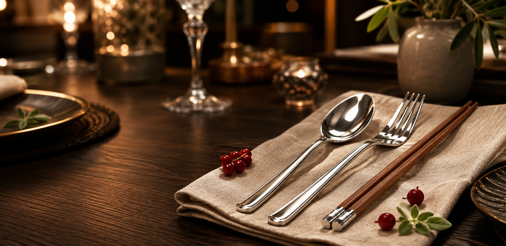 Spoons, Forks & Chopsticks banner 