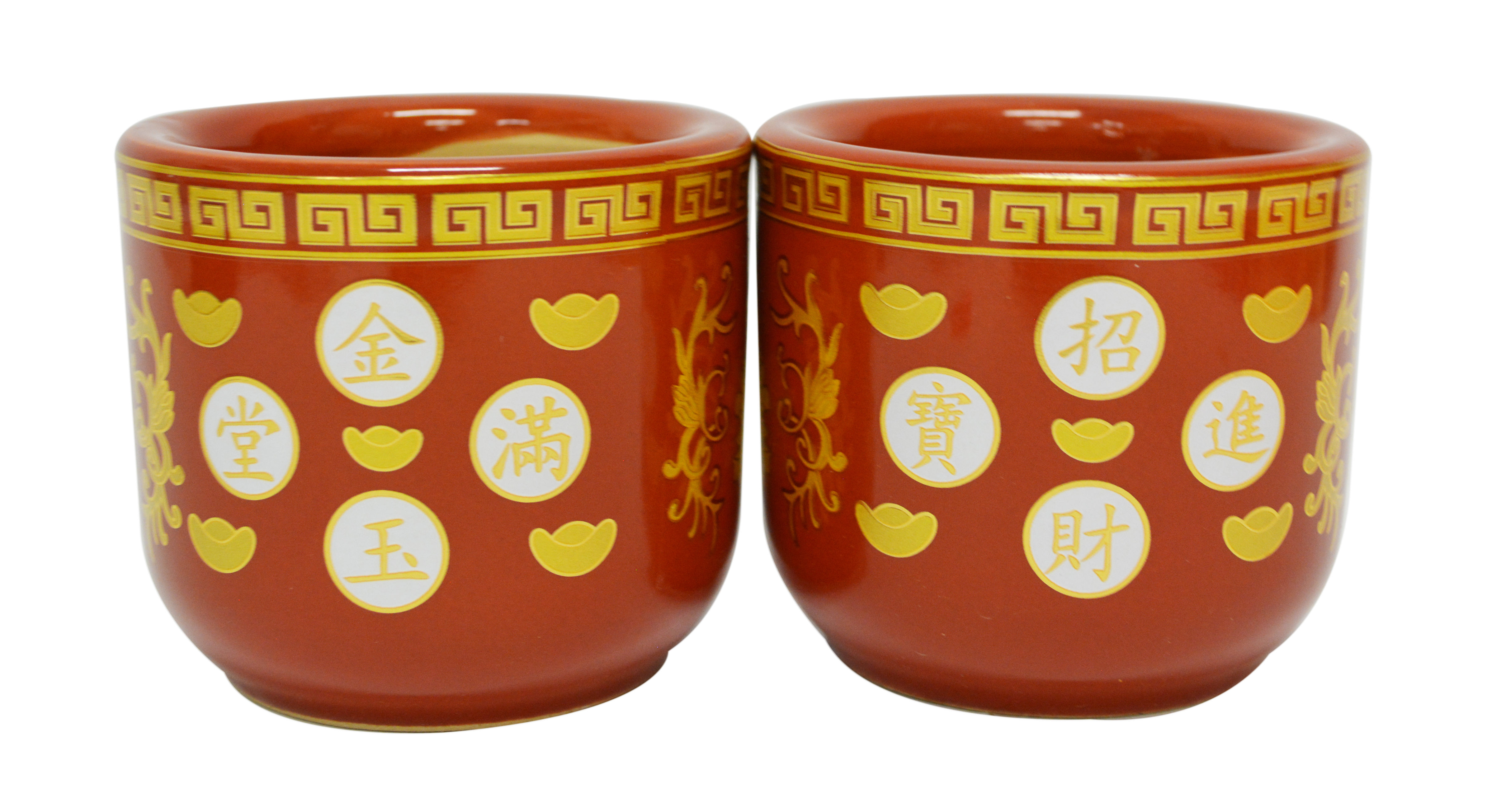 #804122 JOSS STICK POT 金玉香爐(6 PCS)