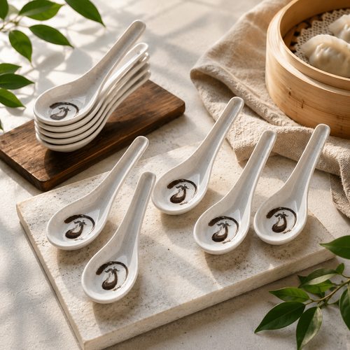 DACHU】MLM Eggplant Soup Spoon 12 PCS/SET