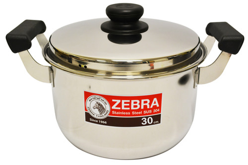 #800296 ZEBRA STAINLESS STEEL COOKING POT-30 CM(160379) 泰國不鏽鋼湯鍋 | es ...