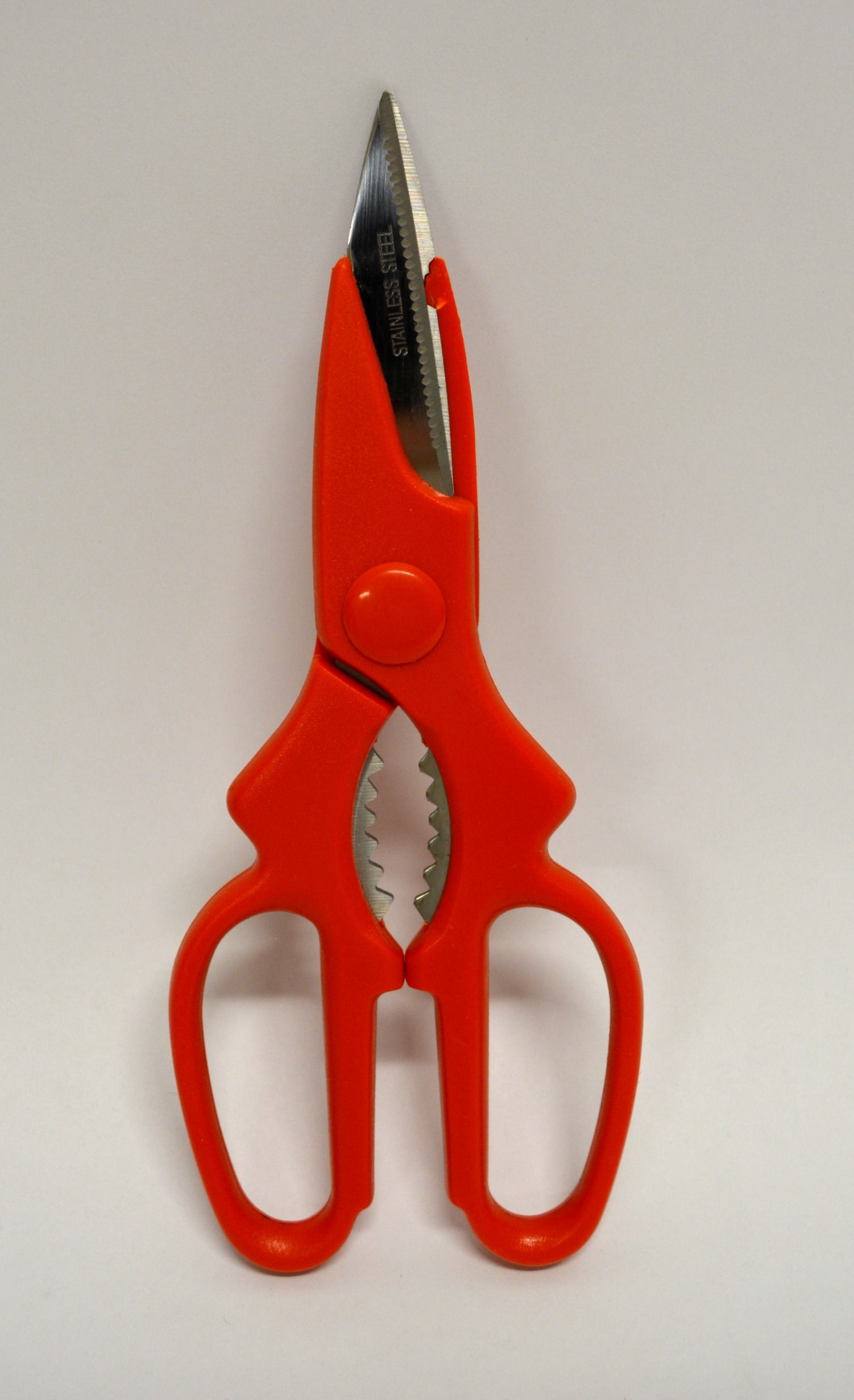 KITCHEN STAINLESS STEEL SCISSORS 8",  ITEM# 801465,  厨房用剪刀