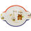 Thumbnail: 【DACHU】MELANMINE BONNE JUNGLE PLATE-7.16"X4.96" 兒童雙耳點心盤-熊  *4 PCS