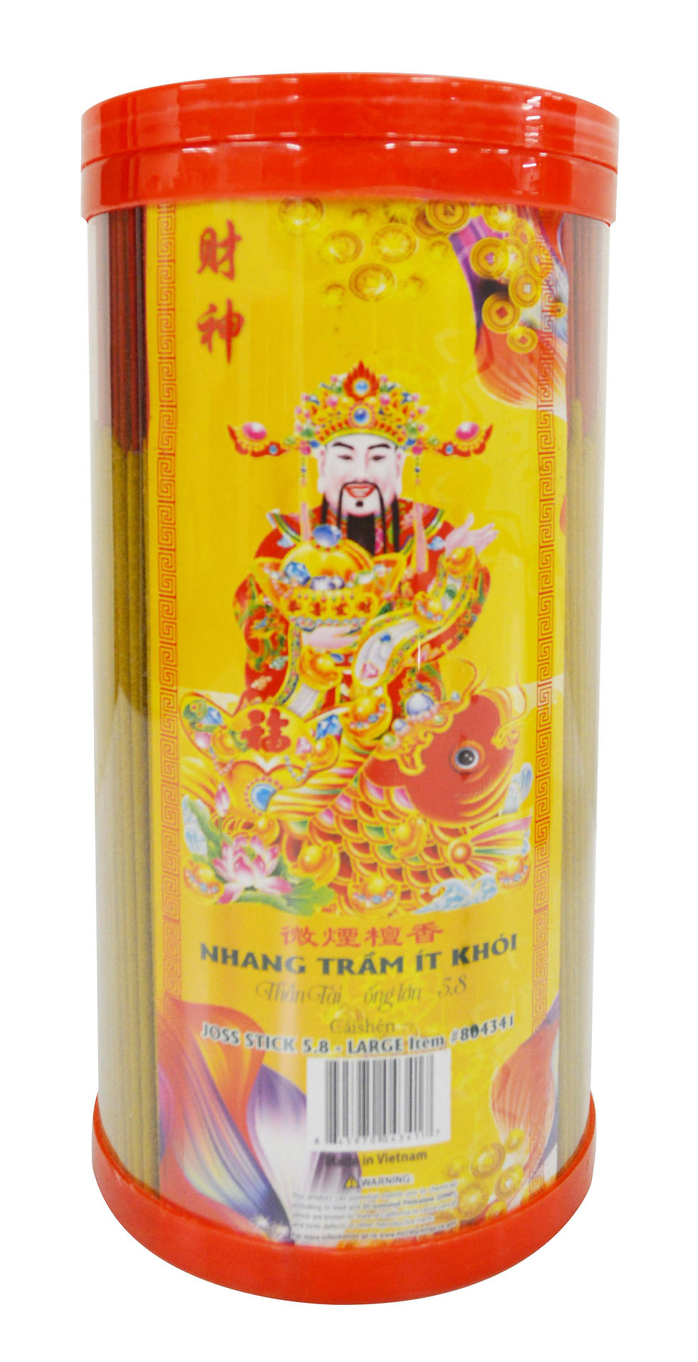 #804341 VIETNAMESE INCENSE 5.8”- L - CAISHEN 財神貢香