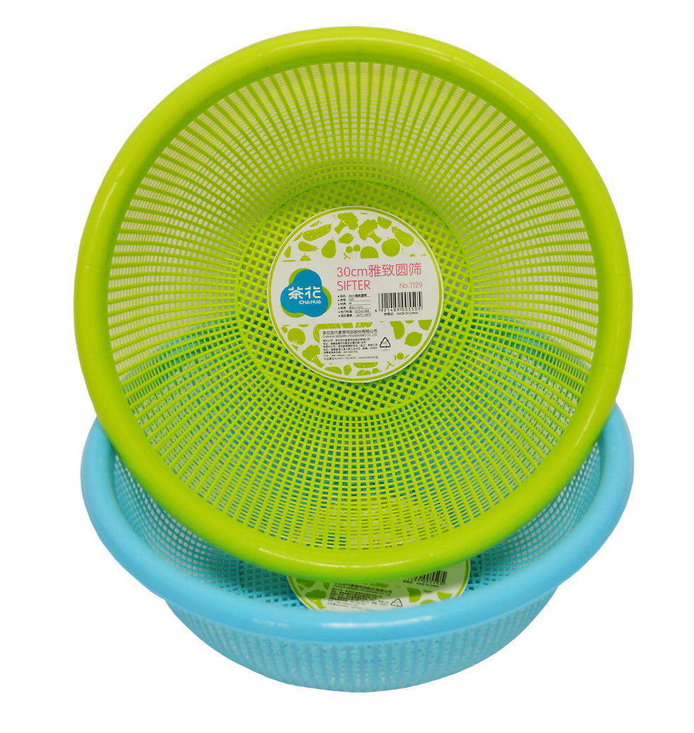 縮圖：#803186 CHAHUA ROUND COLANDER-34CM茶花豪華圓形篩籃