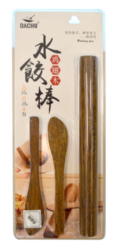 #818009 DACHU ROLLING PIN W/ SPOON 水餃棒組 (10SETS/BOX)
